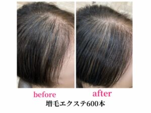 増毛エクステ６００本